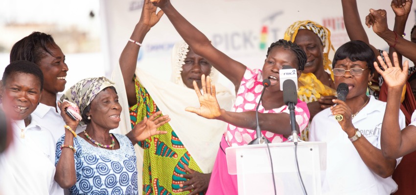 Opening ceremony for Tema sorting center.