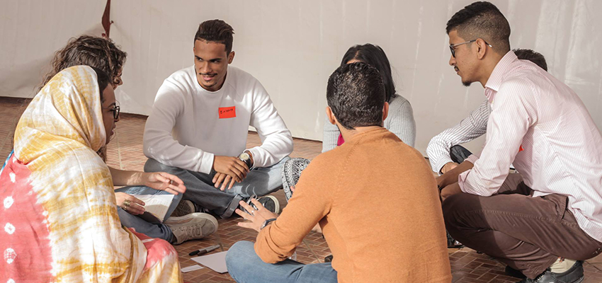 Participants in a pre-summit Creative Capacity Building training.