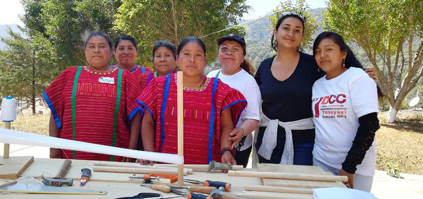 D-Lab alumna Ta Corrales Sanchez (second from left) with participants in Ta's adaptation of the Creative Capacity Building curriculum.