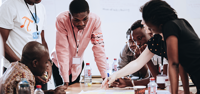 Participants at a NEXTi2i innovation ecosystem convening earlier this summer.