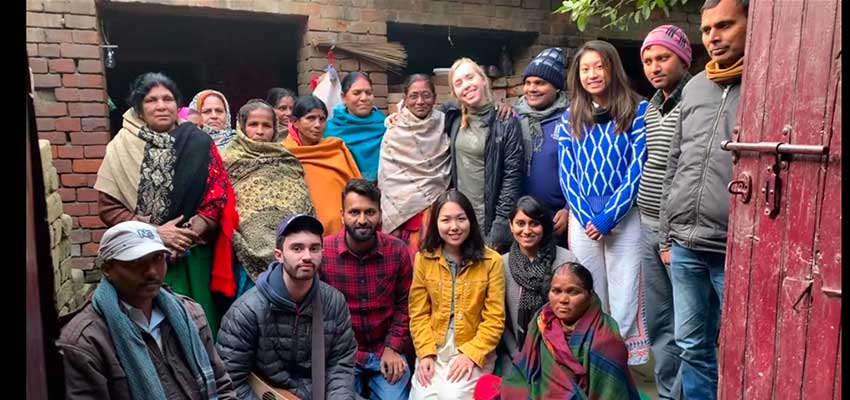 D-Lab: Development students, trip leader Megha Hegde, and local community members and farmers. Bihar, India.