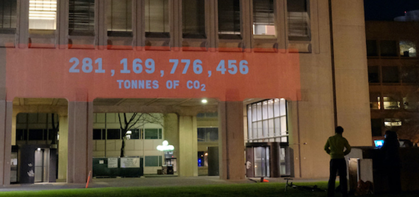 The MIT Climate Clock. Photo: Gaurav Patekar