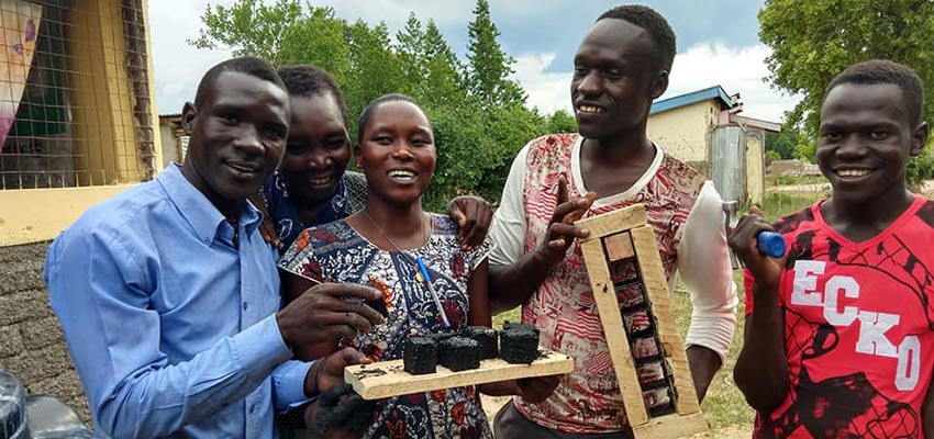 Participants in a May 2019 D-Lab Creative Capacity Building training of trainers with Youth Social Action Team in Uganda.