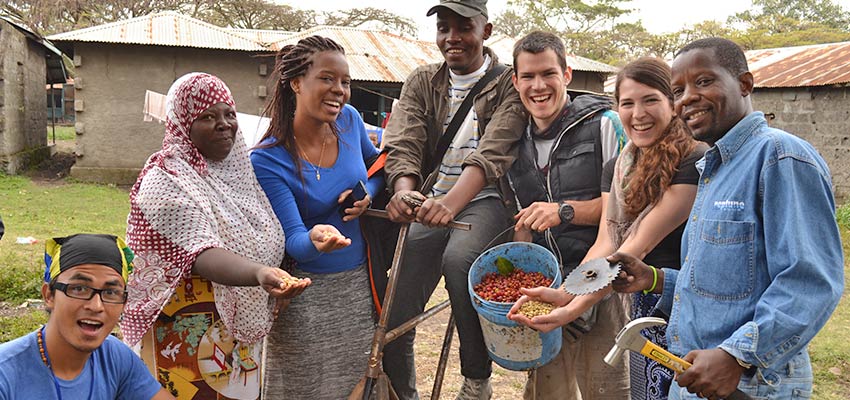 A multi-stakeholder co-design team explores potential innovations in coffee processing in Arusha, Tanzania. Photo: Courtesy MIT D-Lab