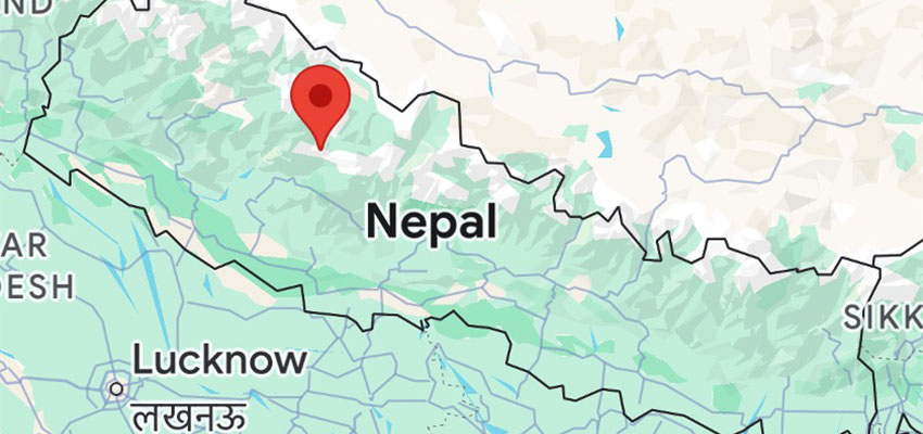 Site of project in Nepal. Image: Google Maps