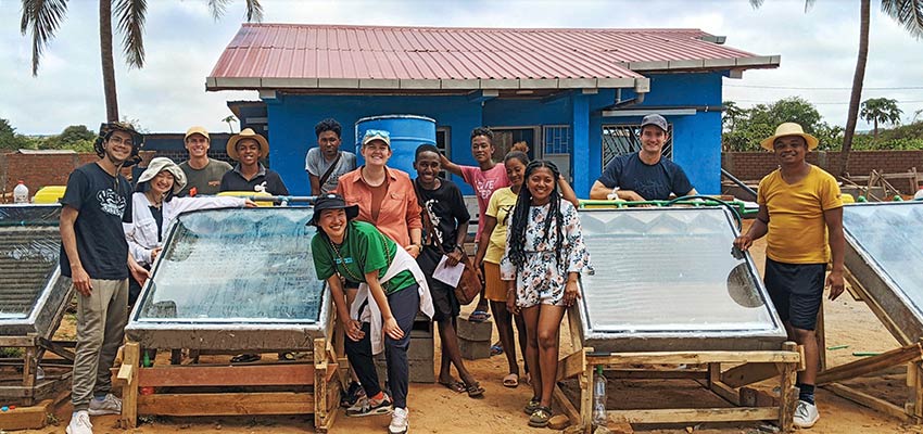 D-Lab students tested a desalination system in Madagascar. Photo: Courtesy MIT D-Lab