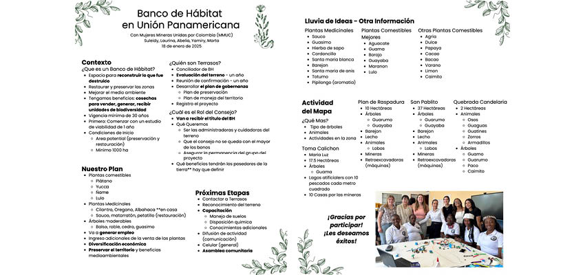 Proposed guide for presenting the Banco de Hábitat initiative to the Consejo