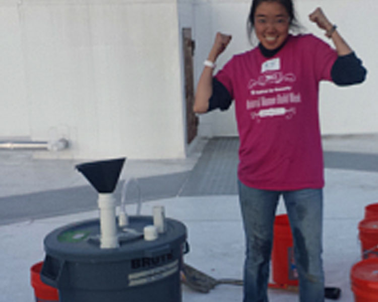 Building a small-scale biodigester at D-Lab.