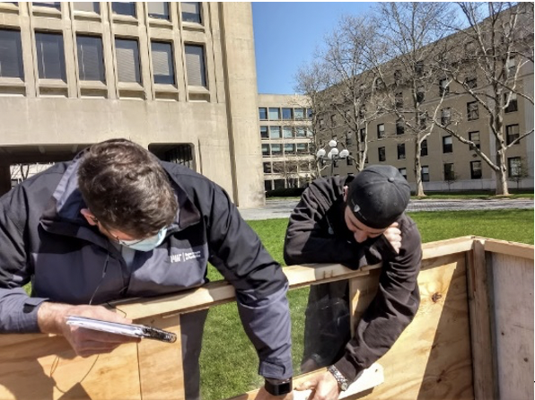 Building the box to house a projector.