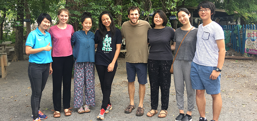 Pictured left to right: Nu Nusen (DSIL), Zion Perry, Lisa Nam, Panchita Sarovath (DSIL), Eric Fishman, Michelle Noh, Katherine Wang, Yotaro Sueoka